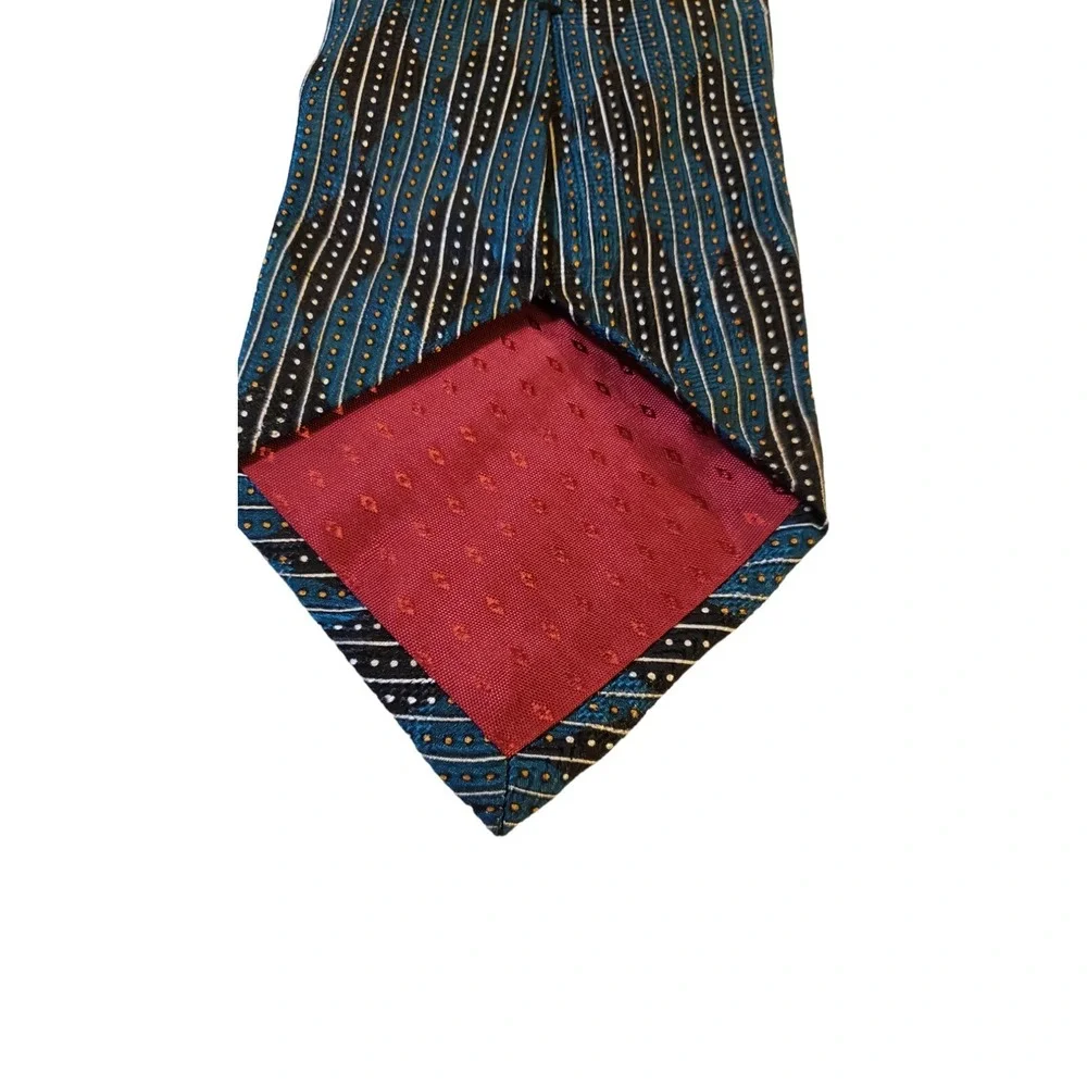VINTAGE GRAPPA IMPORTED ITALIAN SILK‎ NECK TIE 100% Silk Geometric Multicolor